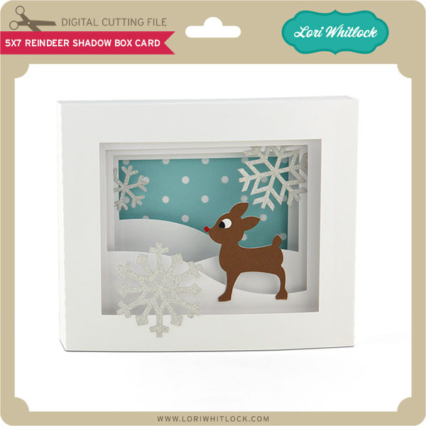Download 5x7 Reindeer Shadow Box Card Lori Whitlock S Svg Shop
