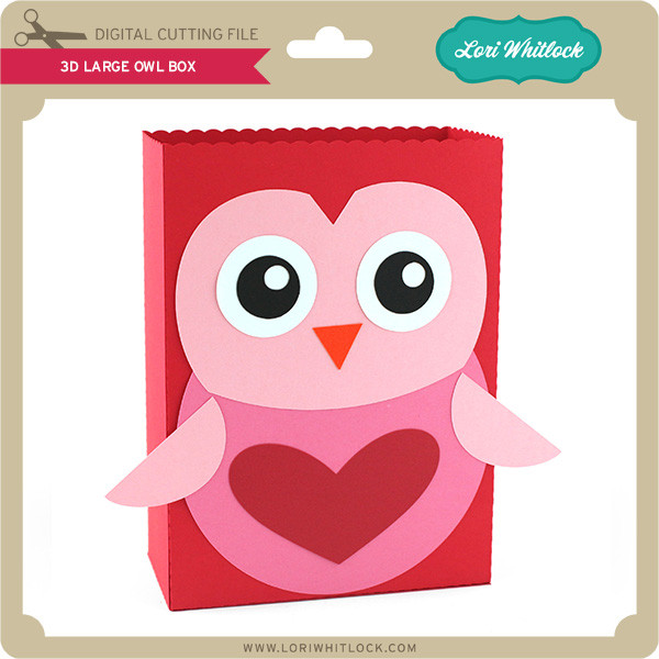 Download 3d Large Owl Box Lori Whitlock S Svg Shop