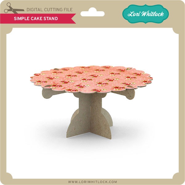 Download 3d Simple Cake Stand Lori Whitlock S Svg Shop