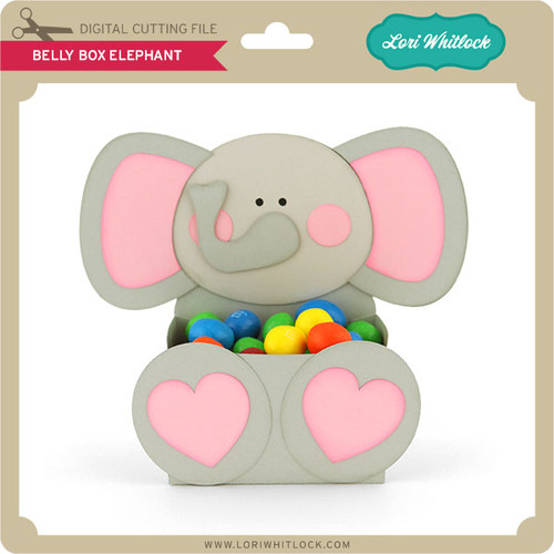Belly Box Elephant - Lori Whitlock's SVG Shop