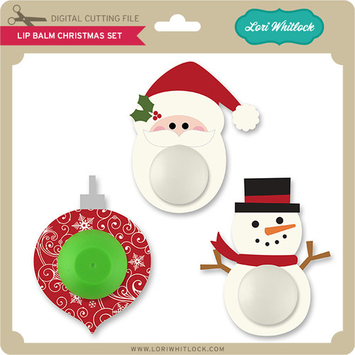 Lip Balm Christmas Set Lori Whitlock's SVG Shop
