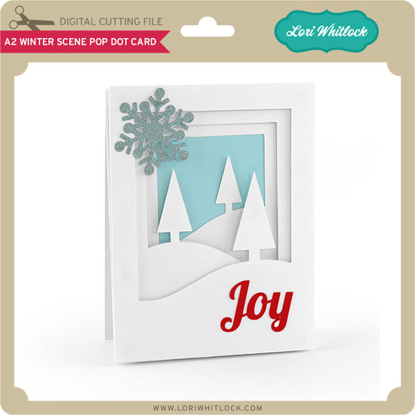 Download A2 Winter Scene Pop Dot Card Lori Whitlock S Svg Shop