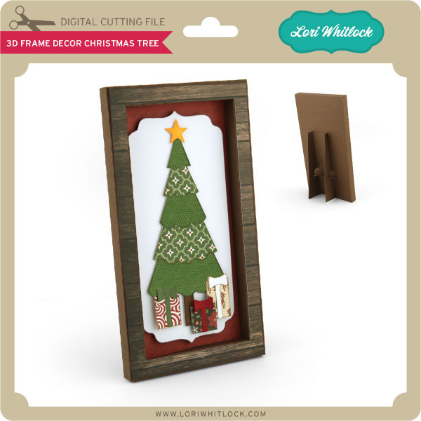 Download 3d Frame Decor Christmas Tree Lori Whitlock S Svg Shop