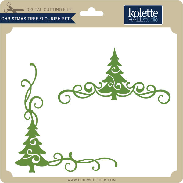 Download Christmas Tree Flourish Set - Lori Whitlock's SVG Shop