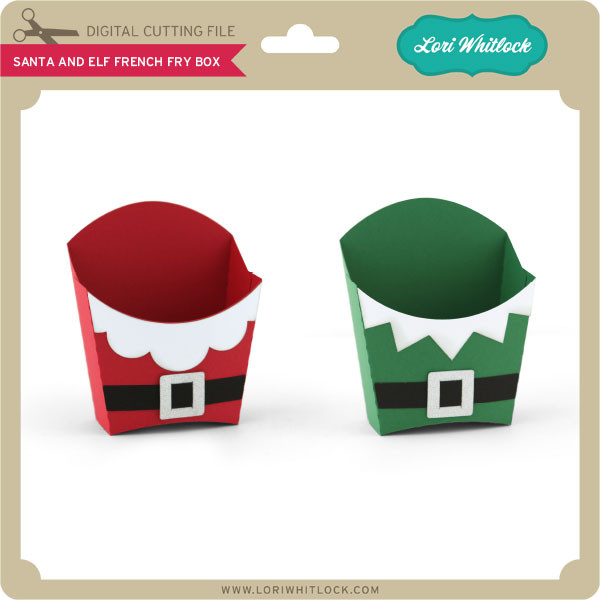 Santa And Elf French Fry Box Lori Whitlock S Svg Shop