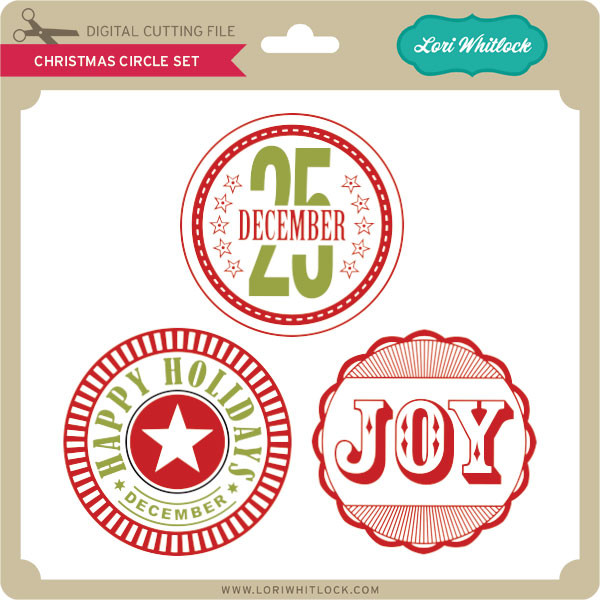 Download Christmas Circle Set Lori Whitlock S Svg Shop