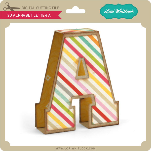 Download 3d Alphabet Letter A Lori Whitlock S Svg Shop