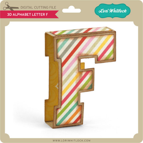 Download 3d Alphabet Letter F Lori Whitlock S Svg Shop