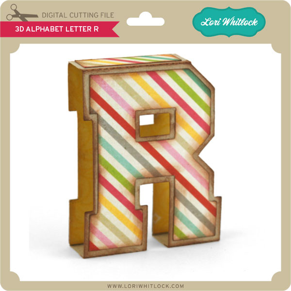 Download 3d Alphabet Letter R Lori Whitlock S Svg Shop