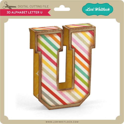 Download 3d Alphabet Letter U Lori Whitlock S Svg Shop