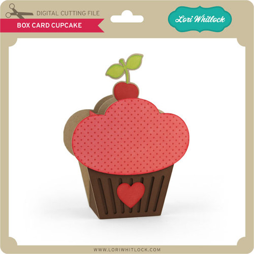 Download Box Card Cupcake - Lori Whitlock's SVG Shop