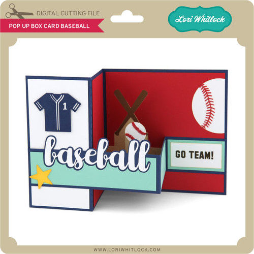Download Pop Up Box Card Baseball Lori Whitlock S Svg Shop