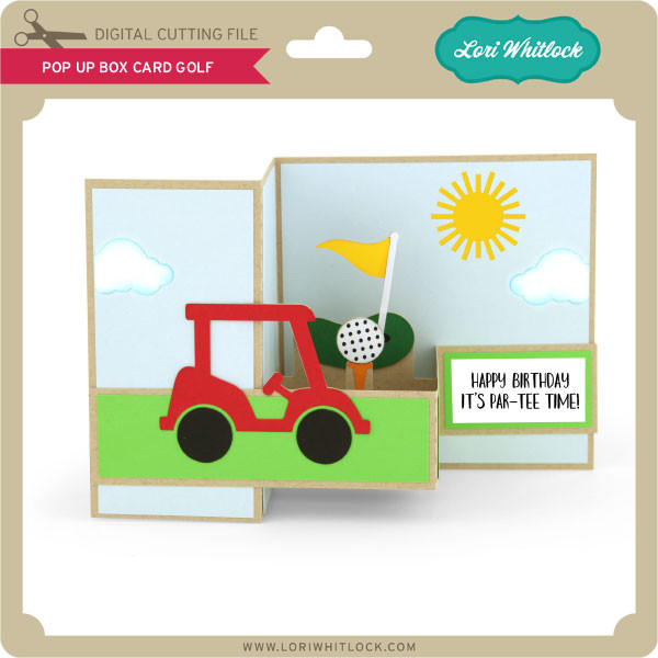 Download Pop Up Box Card Golf Lori Whitlock S Svg Shop