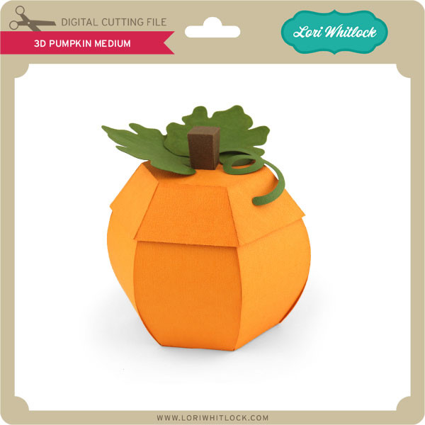 Download 3D Pumpkin Medium - Lori Whitlock's SVG Shop