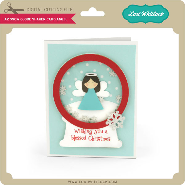 Download A2 Snow Globe Shaker Card Angel Lori Whitlock S Svg Shop