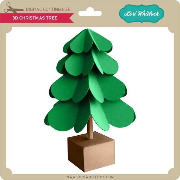 Download 3d Christmas Tree Lori Whitlock S Svg Shop