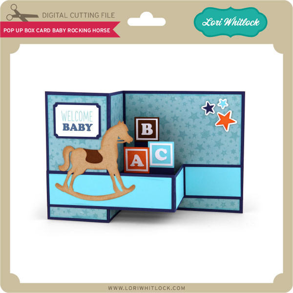 Download Pop Up Box Card Baby Rocking Horse Lori Whitlock S Svg Shop