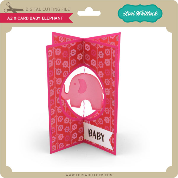 Download A2 X Card Baby Elephant Lori Whitlock S Svg Shop