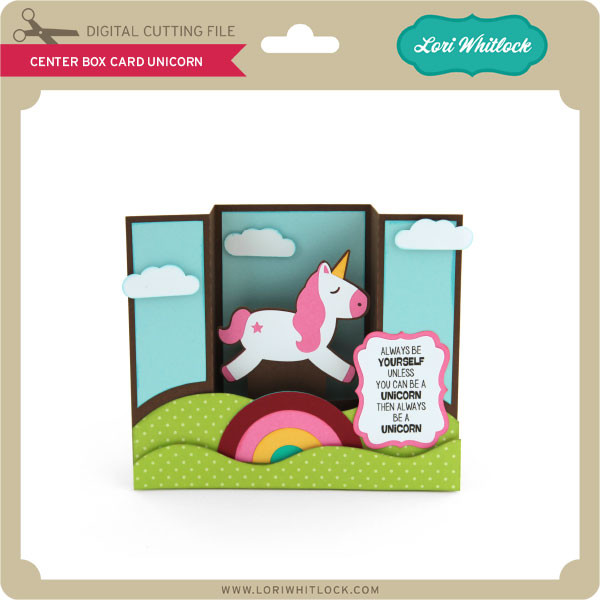 Download Center Box Card Unicorn Lori Whitlock S Svg Shop PSD Mockup Templates