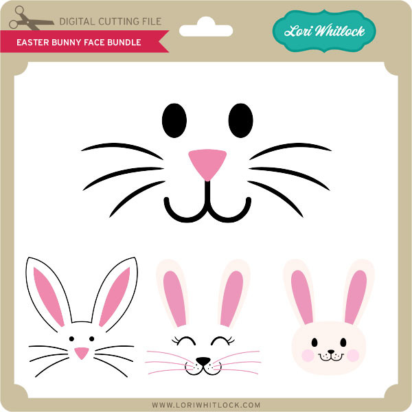 Download Easter Bunny Face Bundle - Lori Whitlock's SVG Shop
