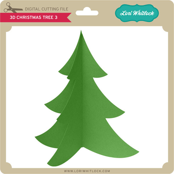 Download 3d Christmas Tree 3 Lori Whitlock S Svg Shop
