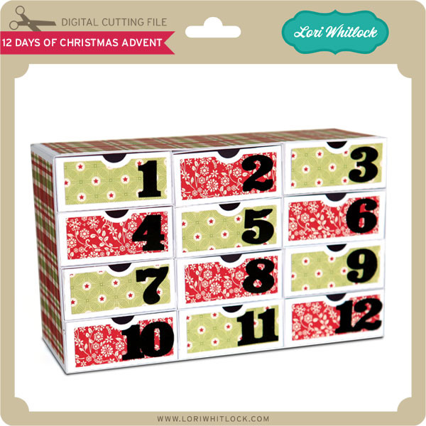 Download 12 Days of Christmas Advent - Lori Whitlock's SVG Shop