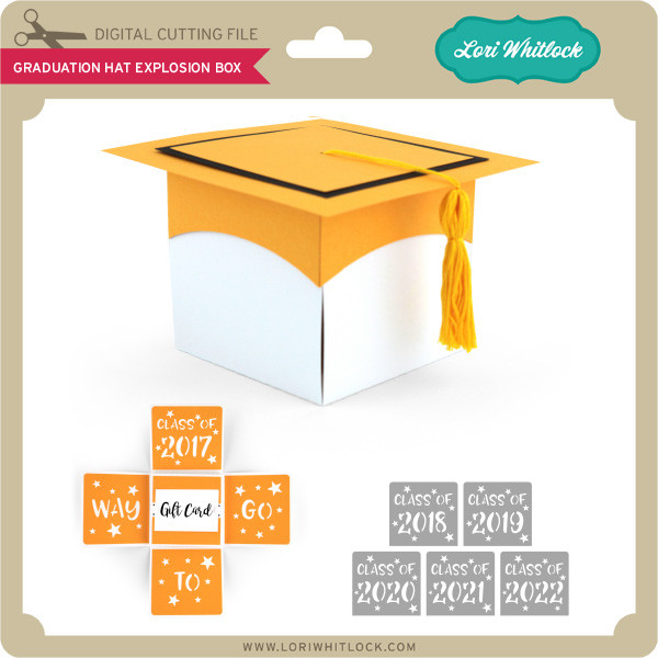 Download Graduation Hat Explosion Box Lori Whitlock S Svg Shop