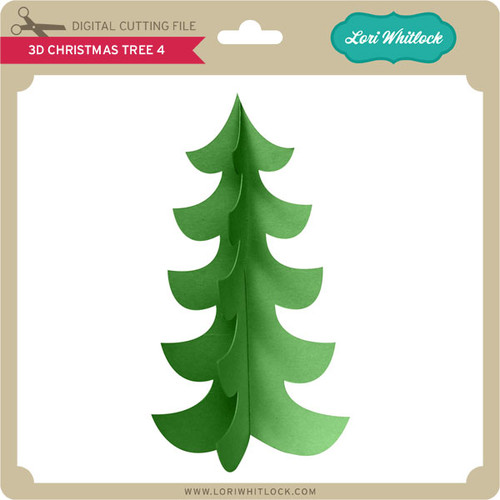 Download 3d Christmas Tree 4 Lori Whitlock S Svg Shop