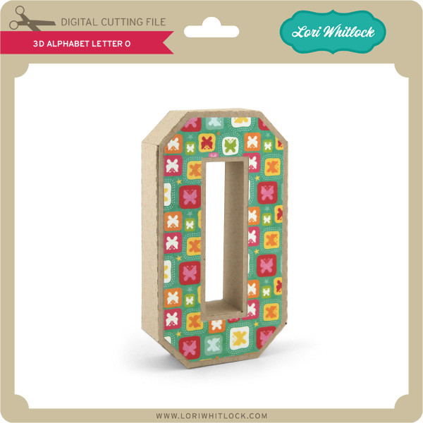 Download 3 D Alphabet Letter O Lori Whitlock S Svg Shop