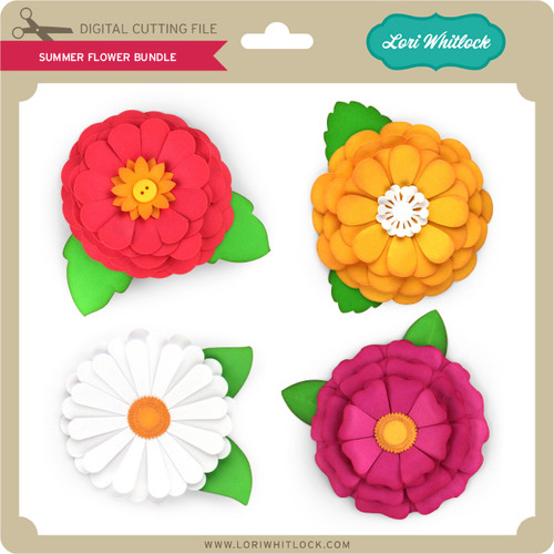 Download Summer Flower Bundle - Lori Whitlock's SVG Shop