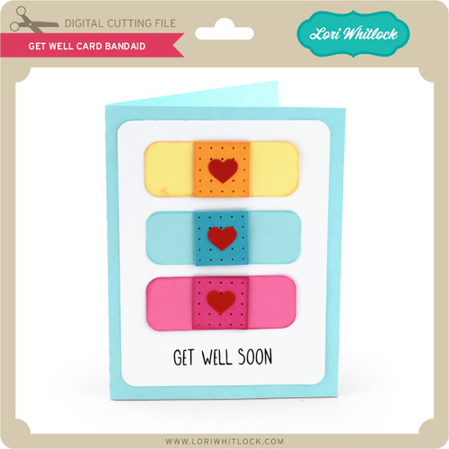 Download Get Well Card Bandaid - Lori Whitlock's SVG Shop