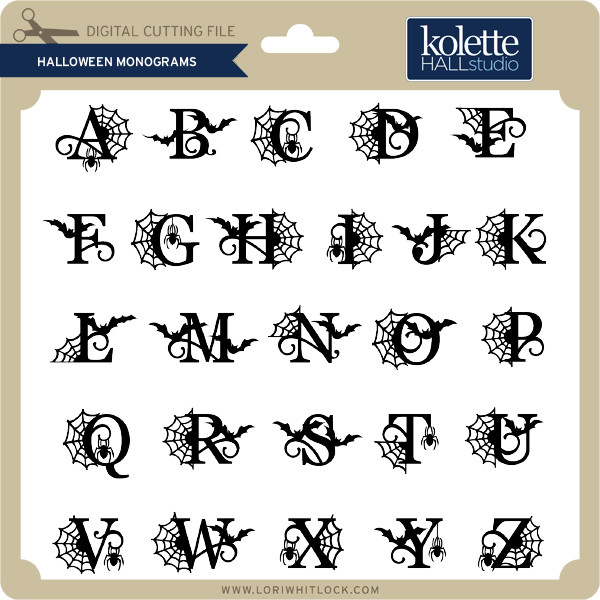 Download Halloween Monograms Lori Whitlock S Svg Shop