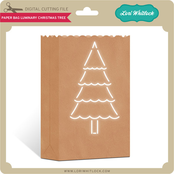 Download Paper Bag Luminary Christmas Tree Lori Whitlock S Svg Shop