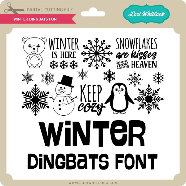 Download Winter Dingbats Font Lori Whitlock S Svg Shop