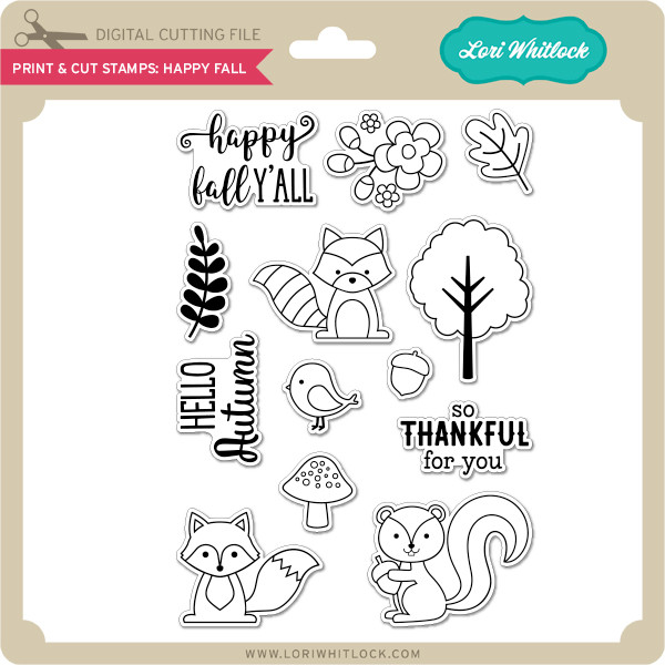 print cut stamps happy