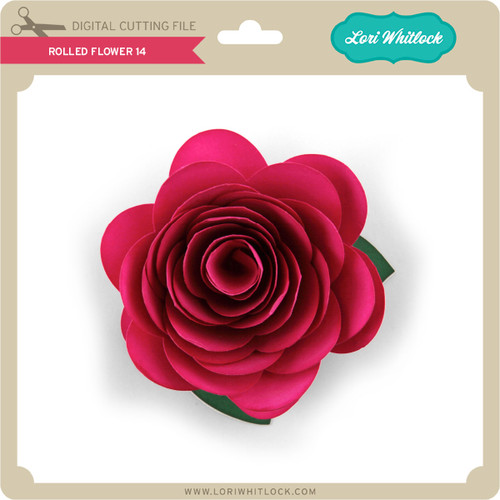 Download Rolled Flower 25 - Lori Whitlock's SVG Shop