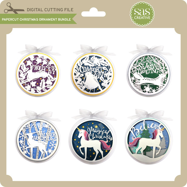 Download Papercut Christmas Ornament Bundle Lori Whitlock S Svg Shop