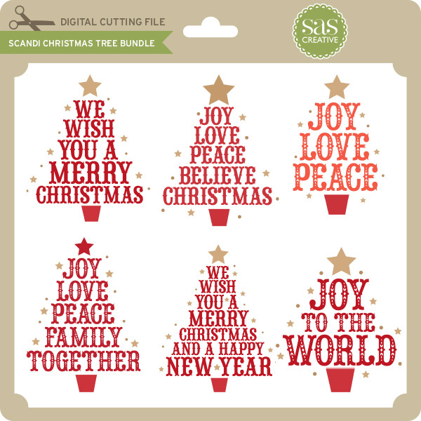 Scandi Christmas Tree Bundle Lori Whitlock S Svg Shop