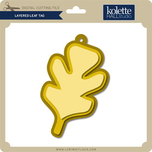 Download Layered Leaf Tag - Lori Whitlock's SVG Shop
