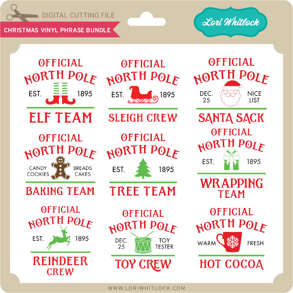 Download Christmas Vinyl Phrase Bundle Lori Whitlock S Svg Shop PSD Mockup Templates