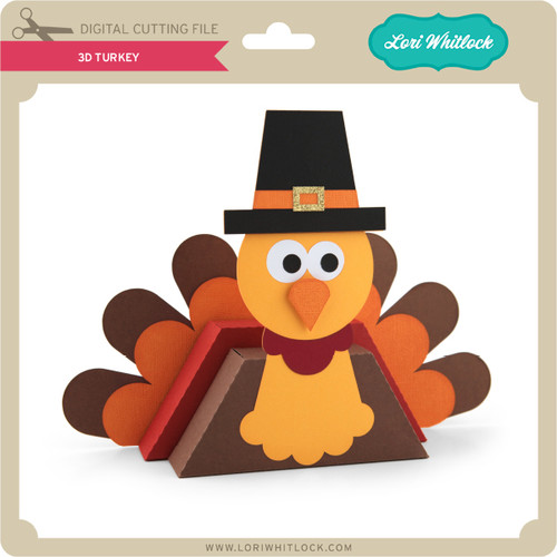 Download 3D Turkey - Lori Whitlock's SVG Shop