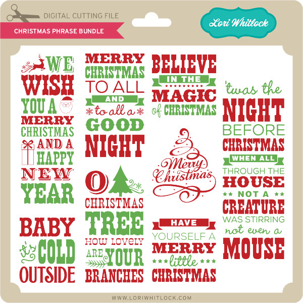 christmas phrase bundle lori