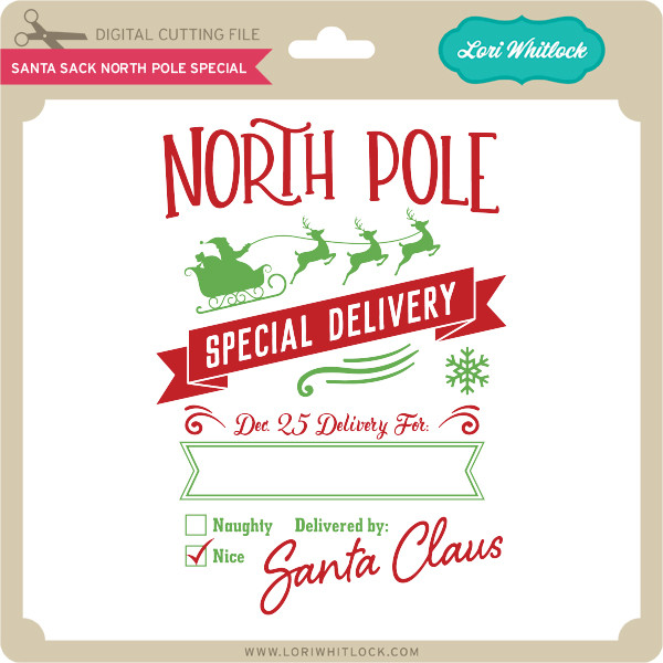Download Santa Sack North Pole Special Lori Whitlock S Svg Shop PSD Mockup Templates