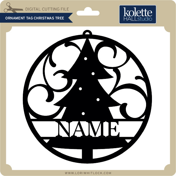 Download Ornament Tag Christmas Tree - Lori Whitlock's SVG Shop