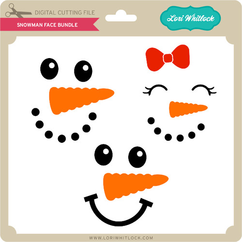 Download Snowman Face Bundle - Lori Whitlock's SVG Shop
