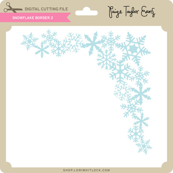 Download Snowflake Border 2 - Lori Whitlock's SVG Shop