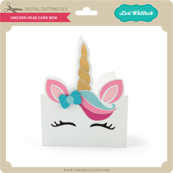 Download Unicorn Head Card Bow Lori Whitlock S Svg Shop PSD Mockup Templates