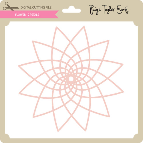 Flower 12 Petals Lori Whitlock's SVG Shop