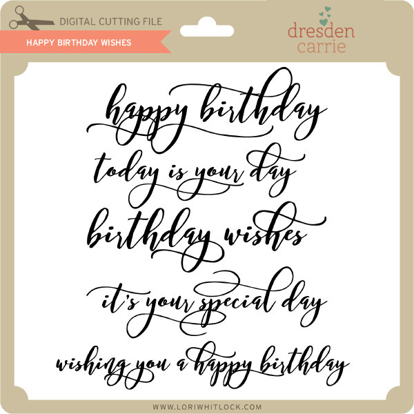 Free Free Birthday Wishes Svg 765 SVG PNG EPS DXF File