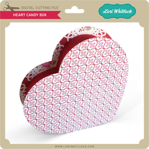 Heart Candy Box Lori Whitlock's SVG Shop